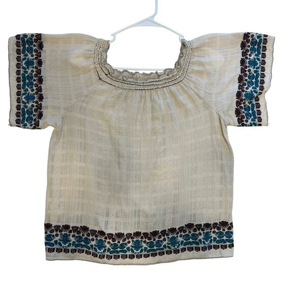 Sophie Max Women’s Boho Embroidered Peasant Top Size XL Hippie Gypsy Bohemian - Picture 1 of 8